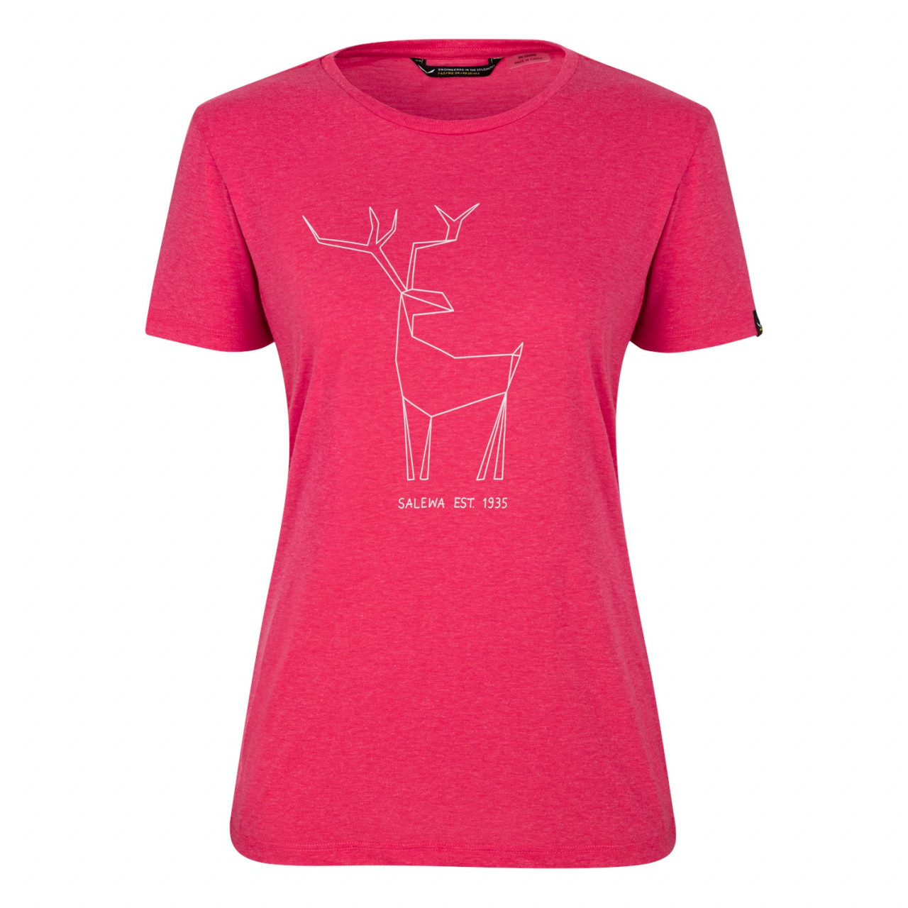 Camisetas Mujer Chile - Salewa Deer Dry Short Sleeve - Rosas - LNQF-13247